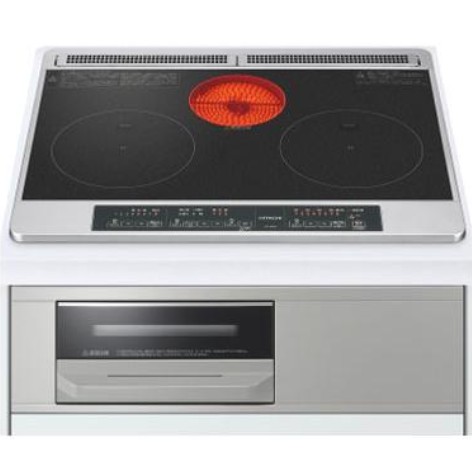 HT-M6S-K 日立 HITACHI IHクッキングヒーター 幅60cm ブラック 天面ブラック/正面扉シルバー